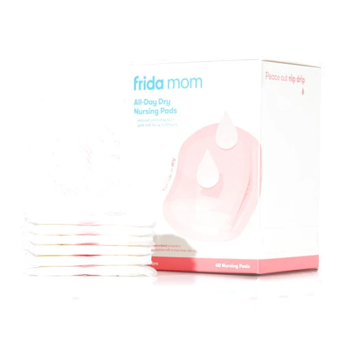 Frida Mom Nursing Pads, Disposable Nursing Pads with Ultra Absorbency, and Soft Texture, Breastfeeding Essentials, 60ct