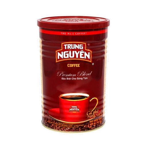 TRUNG NGUYÊN LEGEND TRUNG NGUYEN LEGEND PREMIUM BLEND Premium Roasted Ground Coffee - Intense Flavor and Chocolate Fragrant by Robusta & Arabica Coffee Beans Blend - Full City Roast with Low Acidity (425g/Can)