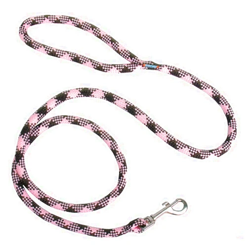 Yellow Dog Design Standard Easy-Snap Collar, Pink/Brown Polka Dot, Extra Small 8