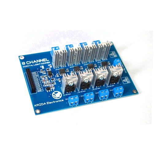 FOXCUP 8 Channel Digital Ac Programmable Light Dimmer Module Controller Board Arduino Raspberry Compatible 50/60hz 110V, 220V IOT