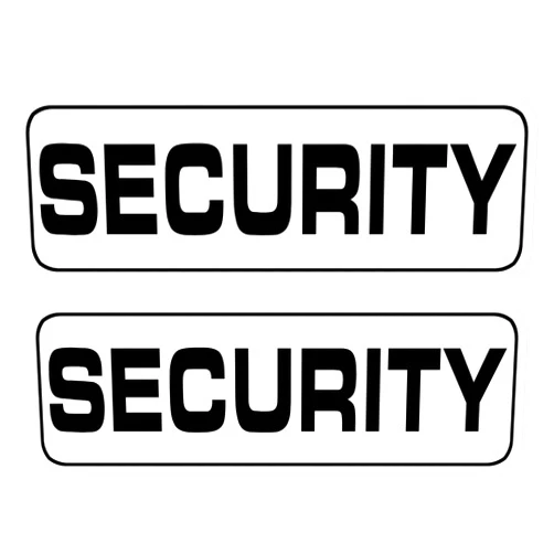 Lumiere Tech 2 Pack Heavy Duty Security Officer Magnetic Signs (186
