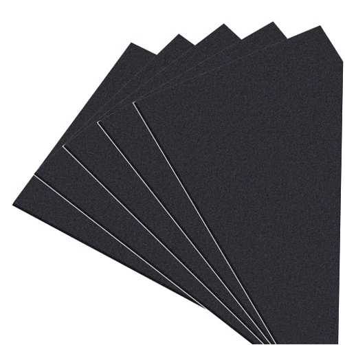 MAGZO 5Pcs Adhesive Foam Padding 1/8 in Thick X 12 in X 8 in,Closed Cell Foam Sheets Neoprene Rubber Self Stick Pads Anti Vibration Pads,Black (12in x 8in x 1/8in, 5Pcs)