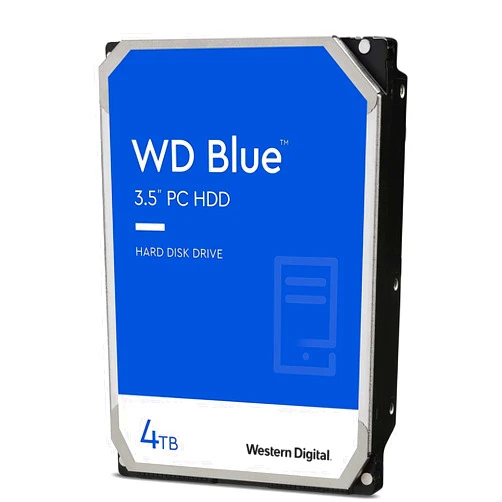 Western Digital 4TB WD Blue PC Internal Hard Drive HDD - 5400 RPM, SATA 6 Gb/s, 256 MB Cache, 3.5