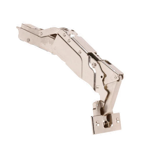 Grass America Grass Tiomos 160 Degree Opening Full Overlay Self Closing Hinge, Screw-on, Frameless Face Frame Cabinet Door Hinge with Screws, Nickel-Plated - F045138499217