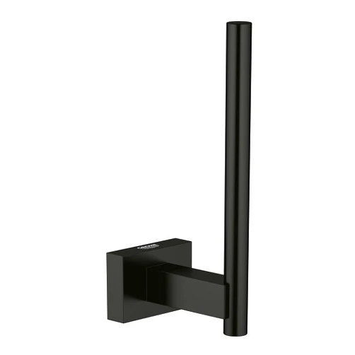 GROHE 406232431 Essentials Cube Toilet Paper Holder, Matte Black