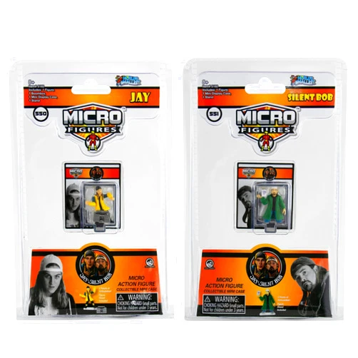 Worlds Smallest Jay and Silent Bob Set Bundle of 2 Micro Figures