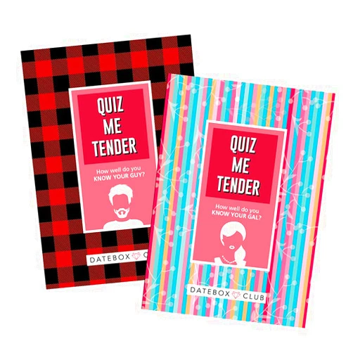 DateBox Club Quiz Me Game, Interactive 2 Player, The Ultimate Romantic Date Night Gift for Boyfriend or Girlfriend, 100 Question Cards, Journals for Writing Gottman Certified