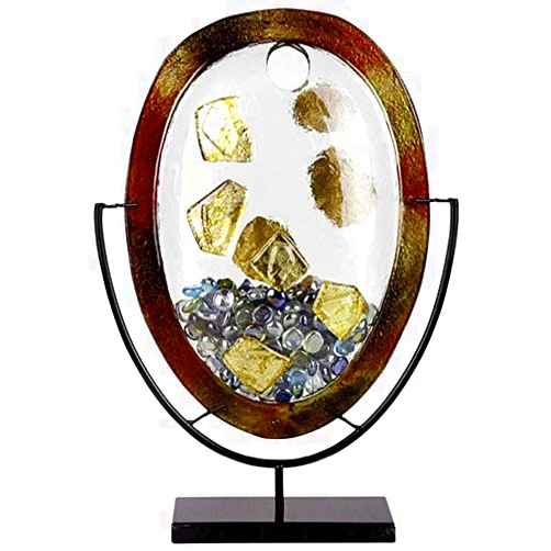 Jasmine Art Glas 17 in Oval Vase