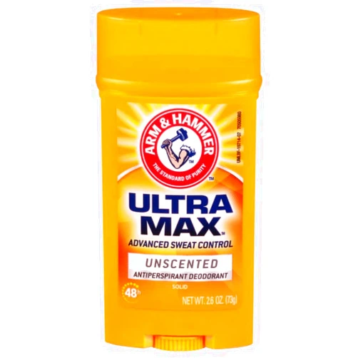 ARM & HAMMER ULTRAMAX Anti-Perspirant Deodorant Invisible Solid Unscented 2.60 oz (Pack of 5)