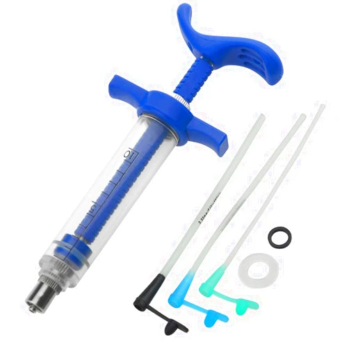LILYS PET Reuseable Young Birds Feeding Syringe,Plastic and Perspex Material,Feeding Milk for Young Birds or Feeding Medicine for Sick Birds (10ml and 2+2.5+3mm Hose)