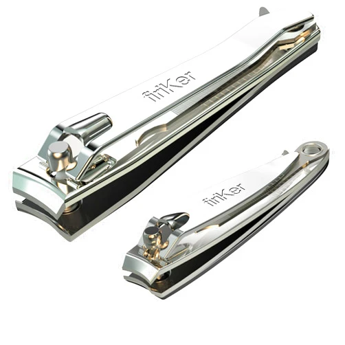 FiriKer Nail Clipper Set,Premium Stainless Steel Fingernail and Toenail Clipper Cutters with Nail File, Sharp Effortless Nail Clippers Set for Men & Women(Silver)