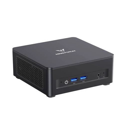 MINISFORUM UM760 Slim Mini PC, AMD Ryzen 5 7640HS Processor Mini Computer(6C/12T, Up to 5.0GHz), 16GB DDR5 RAM & 1TB PCIe 4.0 SSD, Support 8K@60Hz HDMI 2.1/USB4 Output, WIFI6E/BT5.3/Auto Power On
