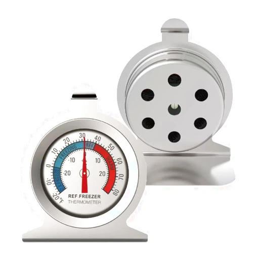 Generic Freezer Thermometer, Certified, -20 to 80°F Range, Stainless Steel, (Fridge)