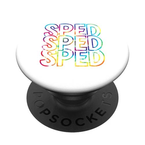 Neurodiversity Autism Awareness Day Appreciation Sped Squad Tie Dye Specialist Teacher Special Education Crew PopSockets Standard PopGrip