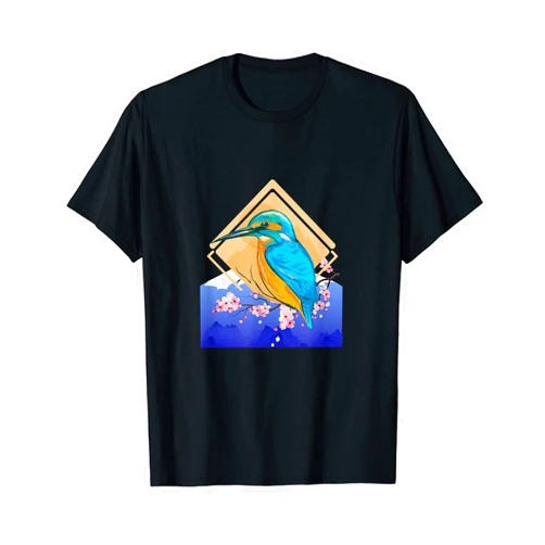 CRAZEELEBAH INC KING FISHER SET OVER MOUNTAIN IN SPRING T-Shirt