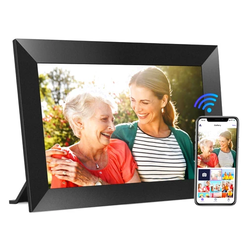 FANGOR 10.1 Inch WiFi Digital Picture Frame 1280x800 HD IPS Touch Screen, Electronic Smart Photo Frame with 32GB Storage, Auto-Rotate, Instantly Share Photos/Videos via Uhale App from Anywhere