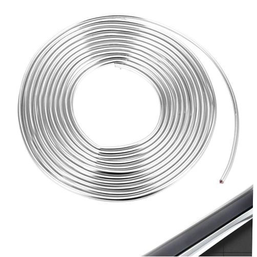 Styquenzer Car Door Edge Guards Trim, Chrome Car Door Plated Trim 9.8 FT Car Door Protector Edge Guards U Shape Automotive Door Entry Guard Silver Universal Car Door Chrome Trim for Most Cars Suvs Trucks Offroad