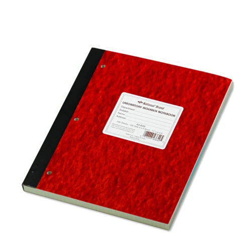 National 43649 Duplicate Lab Notebook Quadrille Rule 9 1/4 x 11 White/Yellow 200 Sheets