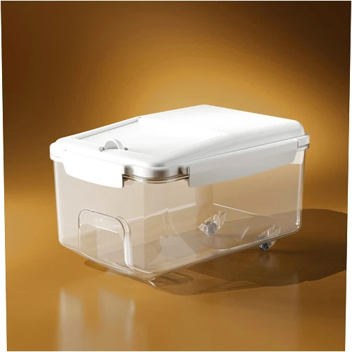 LivLab Rice Container - 10lbs Flour Dispenser with Lids & Cup BPA Free Kitchen Extra Large Storage Containers Cat/Dog Food Storage Container (10lbs)