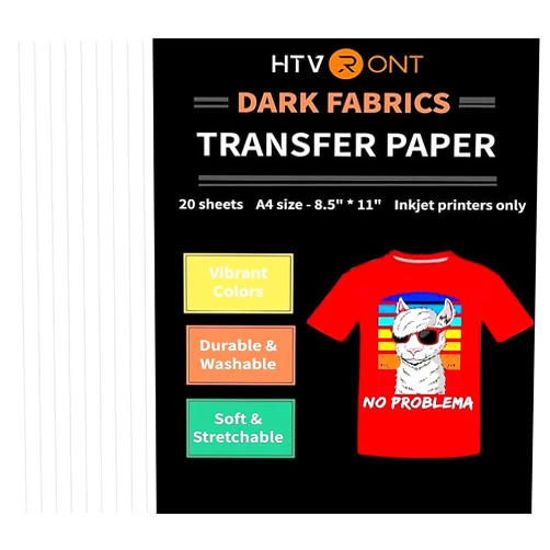 HTVRONT Heat Transfer Paper for T Shirts 20 Sheets, 8.5