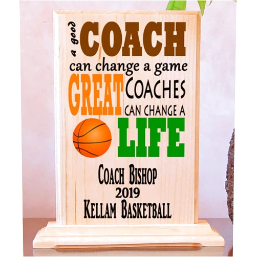 Broad Bay Personalized Coach Gift Plaque Signable By Team Custom For Coaches