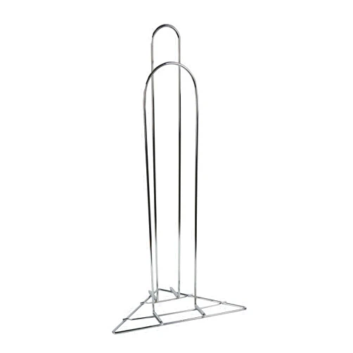 SSWBasics Chrome Clothing Hanger Holder (Fits 50-75 Hangers) – Lightweight and Portable Laundry Room and Retail Hanger Organizer Stacker – for Adult Size Hangers