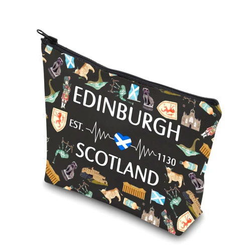 WCGXKO Edinburgh Gift Edinburgh Trip Gift Edinburgh Lover Zipper Pouch Makeup Bag (EDINBURGH)
