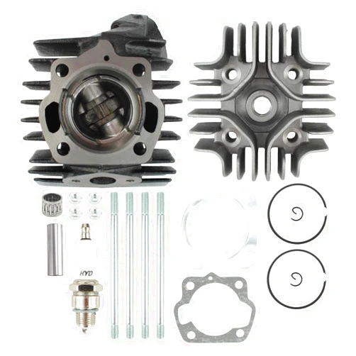 AUTOKAY Cylinder Head Piston Gasket Top End Rebuild Kit for Suzuki JR50 JR 50 1978-2006 Piston Rings Cylinder Gasket Top Kit 11111-04001