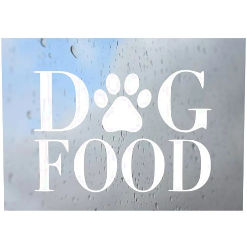 BAGACAY Dog Food Bin Decal Vinyl Sticker, Truck, Window, Bumper Decal for Laptop, Phone, Home Decoration, Funny Designs, Made in The USA