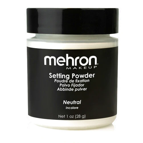 Mehron Makeup Setting Powder | Loose Powder Makeup | Perfect for Halloween 1 oz (28 g) (Neutral)