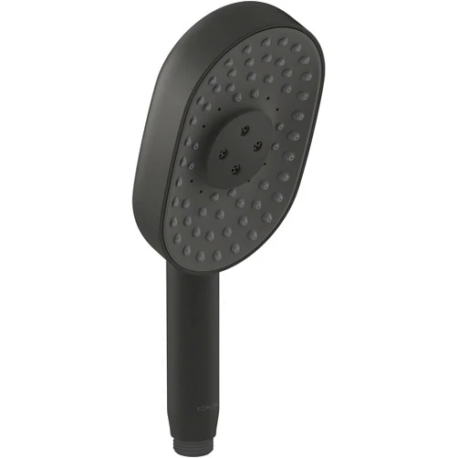 KOHLER 26284-BL Statement Oblong MULTIFUNCTION HAND SHOWER, Maximum Spray Performance with Three Spray Experiences, Matte Black, 2.5 GPM