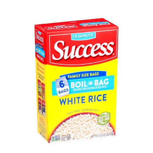Success Boil-in-Bag Rice, White Rice, Quick and Easy Rice Meals, 32-Ounce Box