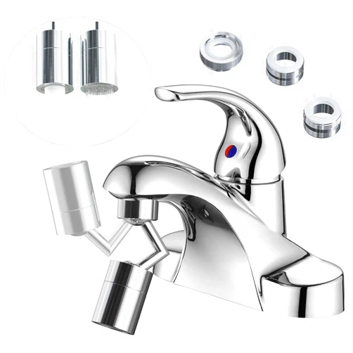 Skywin Eyewash Station and Eye Wash Faucet Extender for Flushing Eyes - Compatible with Most Faucet Types with Removable Aerator