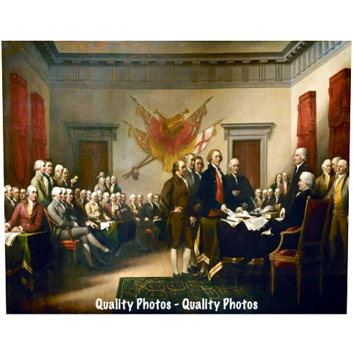 Goods Galore Signing of the Declaration of Independence 8.5x11 Photo Print Famous Painting by John Trumbull