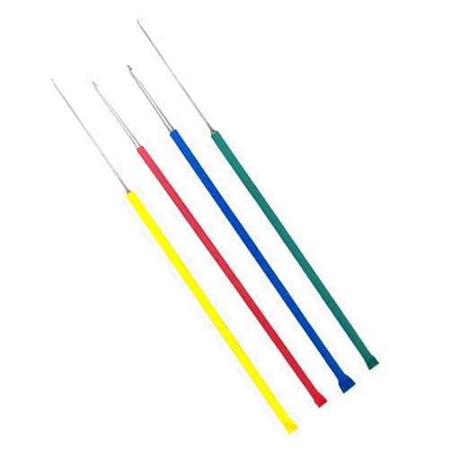 Embroiderymaterial Aari Embroidery Needles with Colorful Sleeves for Beading and Embroidery Purpose (Pack of 4)