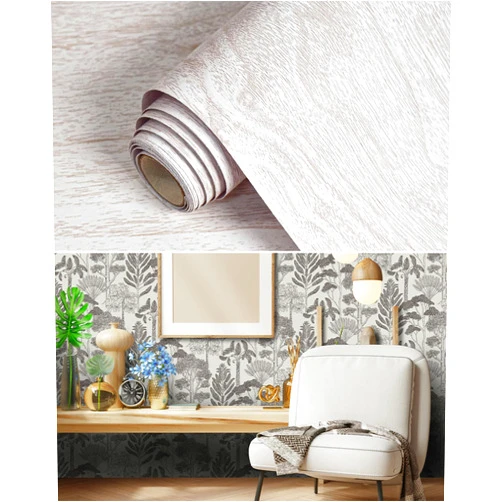 Lativo Wood Grain Contact Paper+ Forest Vintage Wallpaper Peel and Stick Wallpaper Boho