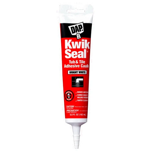 Dap 18001 24 Pack 5.5 oz. Kwik Seal Kitchen and Bath Adhesive Caulk, White