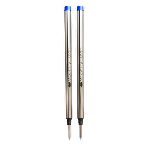 Monteverde USA Rollerball Refill to Fit Montblanc Rollerball Pens - Fine Point, Blue (2 Pack) (M222BU)