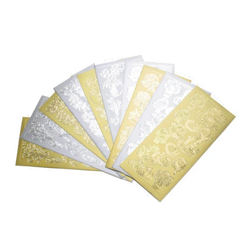 Doodey Stickers, Gold/Silver, 23cm x 10 cm