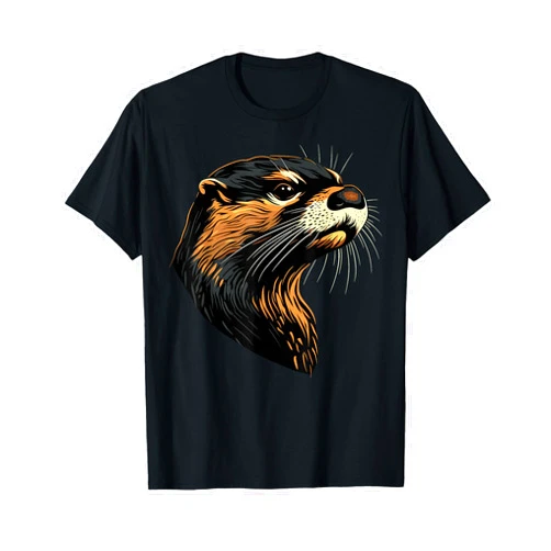 Funny otter motifs for giant otter lovers Otter Motif I Love Sea Otter Marten Cute Otter T-Shirt