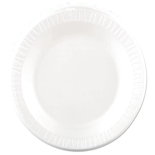 SOLO Dart 10PWQR 10.25 in White Laminated Foam Plate (Case of 500)