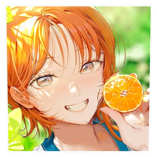 BKR Graphics Nami Holding Orange Sticker Decal Car Window Water Bottle 5