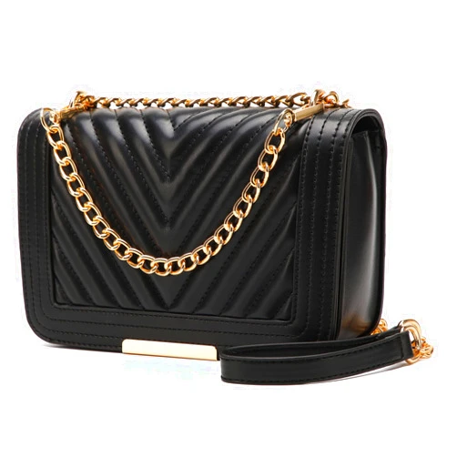 lola mae Crossbody Bags for Women Fashion Quilted Shoulder purse with Convertible Chain Strap Classic Satchel Handbag