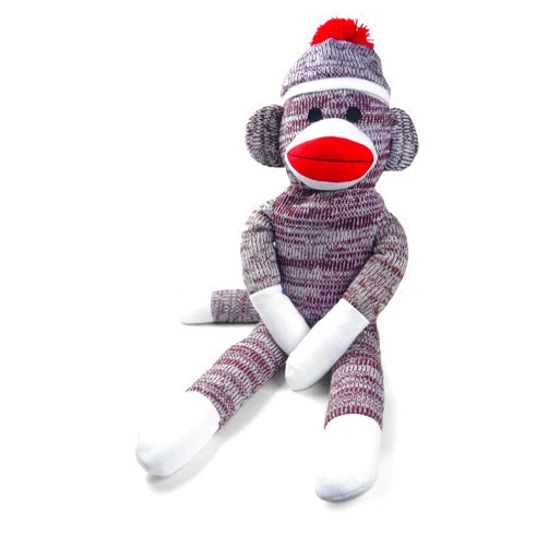Pennington Bear Company The Original Sock Monkey, Hand-Knit, Plush Material, 20