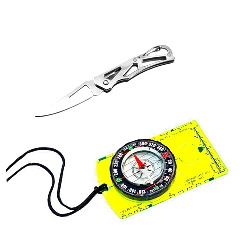 Generic Pack of 2 Orienteering Compass Hiking-Compasses boy Scout Kids- Magnetic Gear Set Navigation map- Brujulas orientacion-Backpacking Camping Hunting Survival.