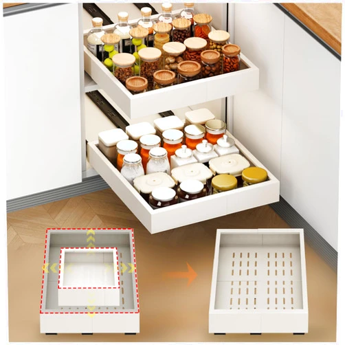 Fokyfok 2Pc Pull out Cabinet Organizer,Width (11