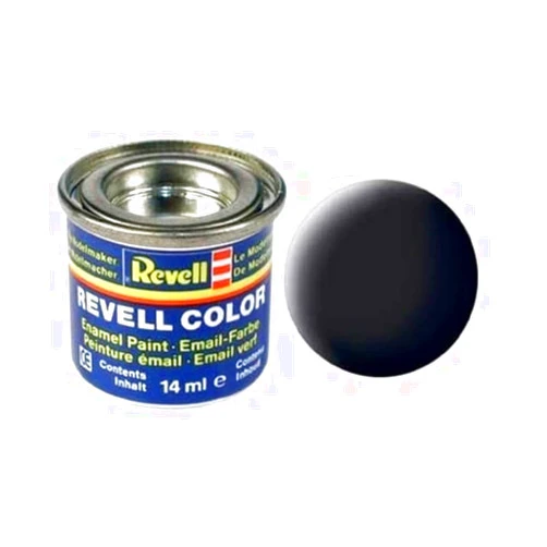 Revell-Monogram BLACK MAT 14ML