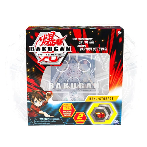 Bakugan, Baku-Storage Case (White) Collectible Creatures, for Ages 6 and Up