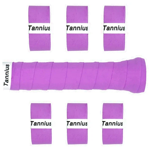 Tannius Tennis Racket Grip Tape, 6 Pack Tacky Tennis Grips, Absorbent and Enhanced Tennis Racquet Overgrip