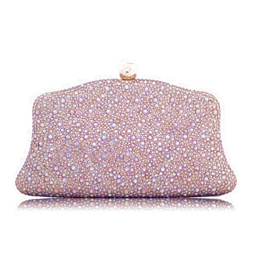 Chaliwini Glitter Bag Sparkle Purse Women's Evening Bags Silver Rhinestone Clutch Baby Party Diamond Handbags